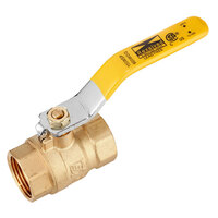 1/4 FULL PORT BRASS BALL VALVE ORANGE HANDLE 600 PSI