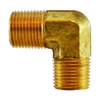 1/4 BRASS PIPE FORGED 90 DEGREE MALE ELBOW