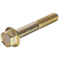 M10-1.5 X 40MM YELLOW ZINC FINISH STEEL DIN 6921 CLASS 10.9 NON-SERRATED FLANGE BOLT