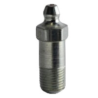 1/8-27 ZINC FINISH STEEL STRAIGHT PTF SHORT GREASE FITTING WITH BALL CHECK H1607Z3