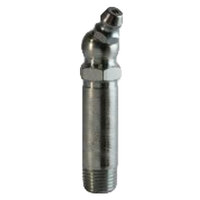 1/8-27 ZINC FINISH STEEL 30 DEGREE ANGLE PTF EXTRA LONG GREASE FITTING WITH BALL CHECK H1638Z3