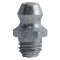 1/4-28 ZINC FINISH STEEL STRAIGHT TAPER THREAD GREASE FITTING WITH BALL CHECK H1641Z3