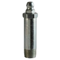 1/8-27 ZINC FINISH STEEL STRAIGHT PTF SUPER LONG GREASE FITTING WITH BALL CHECK H1669Z
