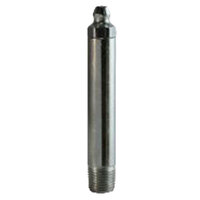 1/8-27 ZINC FINISH STEEL STRAIGHT PTF SUPER LONG GREASE FITTING WITH BALL CHECK H1684Z3