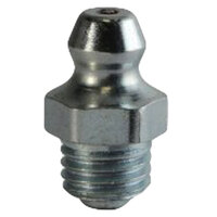 3/8-24 ZINC FINISH STEEL Straight PARALLEL THREAD GREASE FITTING WITH BALL CHECK H1710Z3