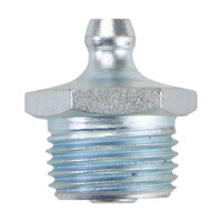 3/8-18 ZINC FINISH STEEL STRAIGHT THREAD PTF EXTRA SHORT GREASE FITTING WITH BALL CHECK H1714Z3
