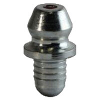 3/16 DRIVE ZINC FINISH STEEL STRAIGHT THREAD GREASE FITTING WITH BALL CHECK H1728Z3