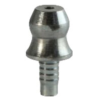 1/8 DRIVE ZINC FINISH STEEL STRAIGHT GREASE FITTING NO BALL CHECK H1736Z3
