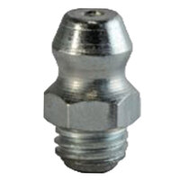 1/4-28 ZINC FINISH STEEL STRAIGHT PARALLEL THREAD GREASE FITTING WITH BALL CHECK H1792Z3