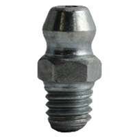 M6-1.0 ZINC FINISH STEEL STRAIGHT TAPER THREAD GREASE FITTING WITH BALL CHECK H2106Z3