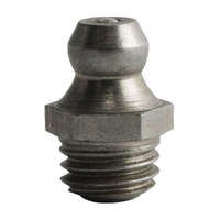 M8-1.25 ZINC FINISH STEEL STRAIGHT TAPER THREAD GREASE FITTING WITH BALL CHECK H2112Z3