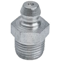 M6-0.75 ZINC FINISH STEEL STRAIGHT TAPER THREAD GREASE FITTING WITH BALL CHECK H2115Z3