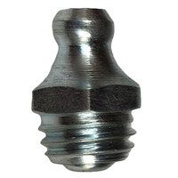 M10-1.5 ZINC FINISH STEEL STRAIGHT TAPER THREAD GREASE FITTING WITH BALL CHECK H2121Z3