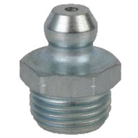1/8-28 ZINC FINISH STEEL STRAIGHT BSPT TAPER THREAD GREASE FITTING WITH BALL CHECK H2600Z3