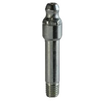 1/4-28 ZINC FINISH STEEL STRAIGHT TAPER THREAD GREASE FITTING WITH BALL CHECK H3014Z3