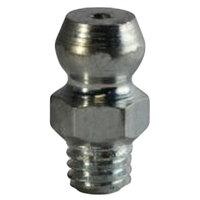 #10-32 ZINC FINISH STEEL STRAIGHT PARALLEL THREAD GREASE FITTING NO BALL CHECK H3016Z3