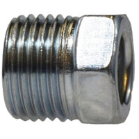 1/8 INVERTED FLARE ZINC CHROMATE STEEL NUT