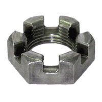 1-14 Plain Finish Steel SAE J995 Grade 2 Slotted Jam Nut