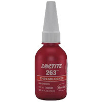 263 RED HIGH STRENGTH THREADLOCKER FOR FASTENERS UP TO 1 10 MIL BOTTLE