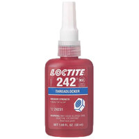 242 MEDIUM STRENGTH BLUE THREADLOCKER 1/4-3/4 THREAD SIZE 50 MIL BOTTLE