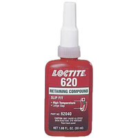620 GREEN RETAINING COMPOUND HIGH TEMPERATURE 3800 PSI 50 MIL BOTTLE