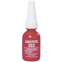 262 RED MEDIUM TO HIGH STRENGTH THREADLOCKER 10 MIL BOTTLE