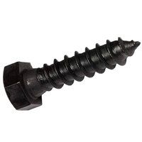 3/8 x 2 1/2 Plain Finish Steel Grade A Hex Head Lag Screw