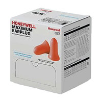 HONEYWELL MAX CORDED DISPOSABLE EAR PLUG FOAM CORAL 100/BOX