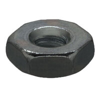 #8-32 Black Zinc Finish Steel Hex Machine Screw Nut