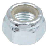 M10-1.50 DIN 985 COARSE CLASS 10 NYLON INSERT THIN LOCKNUTS METRIC COARSE ZINC CR+3