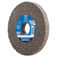 VITRIFIED BENCH WHEEL, UNIVERSAL, 6" X 5/8 X 1-1/4, 24 GRIT, ALUMINUM OXIDE