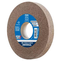 VITRIFIED BENCH WHEEL, UNIVERSAL, 7" X 1 X 2, 60 GRIT, ALUMINUM OXIDE