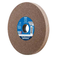 VITRIFIED BENCH WHEEL, UNIVERSAL, 8" X 3/4 X 2, 60 GRIT, ALUMINUM OXIDE