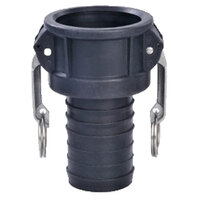3/4 POLYPROPYLENECAM AND GROOVE CAMLOCK FEMALE COUPLER X HOSE SHANK TYPE C