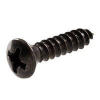 8 x 1 Black Oxide Finish Steel Phillips Drive Oval Head Type A Sheet Metal Screw