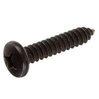 6 x 1/2 Black Oxide Finish Steel Phillips Drive Pan Head Type A Sheet Metal Screw