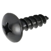 6 x 1/2 Black Zinc Finish Steel Phillips Drive Truss Head Type A Sheet Metal Screw