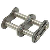 1/2" PITCH SPRING CLIP DOUBLE ROW CONNECTING LINK STAINLESS STEEL