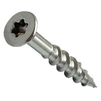10 x 3 305 Stainless Steel Torx Drive Flat Head With Nibs Type 17 Exterior Wood Screw