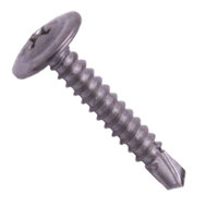 8-18 x 1/2 410 Stainless Steel Phillips Drive Modified Truss (K-Lath) Head Self-Drilling Screw