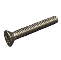 #10-24 x 1 18-8 Stainless Steel Phillips Drive Flat Head Machine Screw