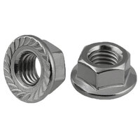 #10-24 18-8 Stainless Steel Serrated Flange Nut
