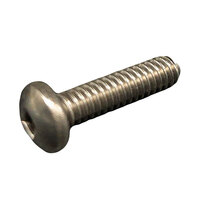 #10-24 x 1 18-8 Stainless Steel Square Drive Pan Head Machine Screw