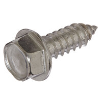 10 x 1 304 Stainless Steel Indented Unslotted Hex Washer Head Type A Sheet Metal Screw