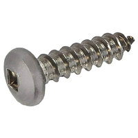 10 x 1 18-8 Stainless Steel Square Drive Pan Head Type A Sheet Metal Screw