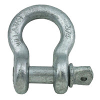 3/16 316 STAINLESS STEEL SCREW PIN ANCHOR SHACKLE 660# WLL