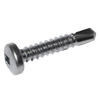 10 x 1 410 Stainless Steel Square Drive Pan Head Self-Drilling Screw #3 Point