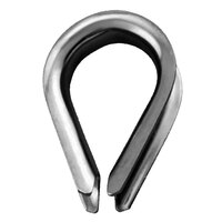 1/16-3/32" 316 STAINLESS STEEL STAMPED REGULAR DUTY THIMBLE