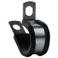1 STAINLESS RUBBER CUSHION CLAMP 1/4 HOLE