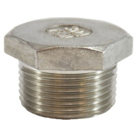 1/2 304 STAINLESS STEEL CORED HEX HEAD PLUG
